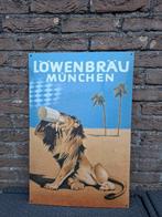 Emaillebord Lowenbrau bier, Ophalen of Verzenden, Nieuw, Reclamebord, Plaat of Schild, Overige merken