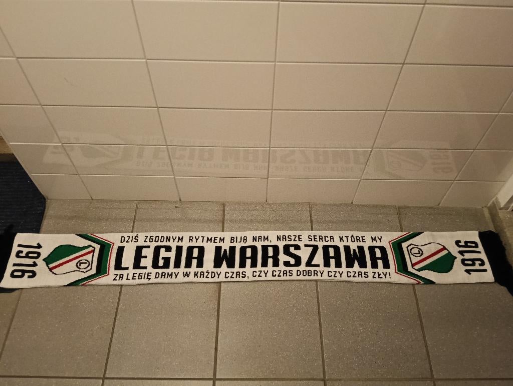 Voetbal Sjaal van de Poolse Club Warszawa 1916, Ophalen, Zo goed als nieuw, Buitenlandse clubs, Vaantje of Sjaal