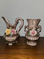 Capodimonte porseleine schenkkan en vaas, Antiek en Kunst, Ophalen of Verzenden