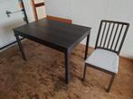 Ekedalen IKEA-Extendable dining table 120/180x80 cm/6 chairs, 50 tot 100 cm, 150 tot 200 cm, Rechthoekig, Zo goed als nieuw