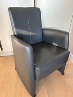 6 st Eetkamer stoelen RIVA, Leer Antraciet, verst.rugleuning, Ophalen, Leer, Zo goed als nieuw, Grijs