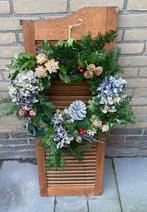 Brocante louvre luik met herfstkrans, Ophalen