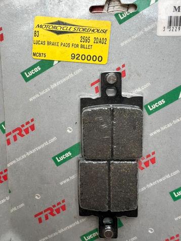 3 sets Billet remblokken MCB075 div. modellen beschikbaar voor biedingen