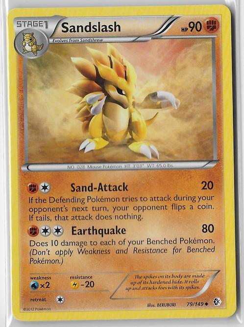 Boundaries Crossed,  Sandslash [uncommon] 79/149, Hobby en Vrije tijd, Verzamelkaartspellen | Pokémon, Nieuw, Losse kaart, Verzenden