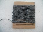 Hobby Koord Metallic Zwart/ Antraciet 10 M Restant Vintage, Hobby en Vrije tijd, Naaien en Fournituren, Ophalen of Verzenden, Lint, Band of Elastiek