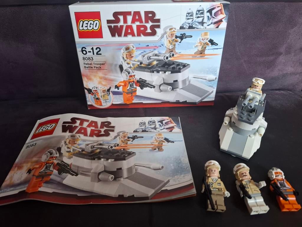 Lego Star Wars 8083 Rebel Trooper Battle Pack Met Doos, Ophalen of Verzenden, Zo goed als nieuw, Complete set, Lego