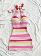 Sexy halterjurk - regenbooggestreepte, Verzenden, Nieuw, Overige typen