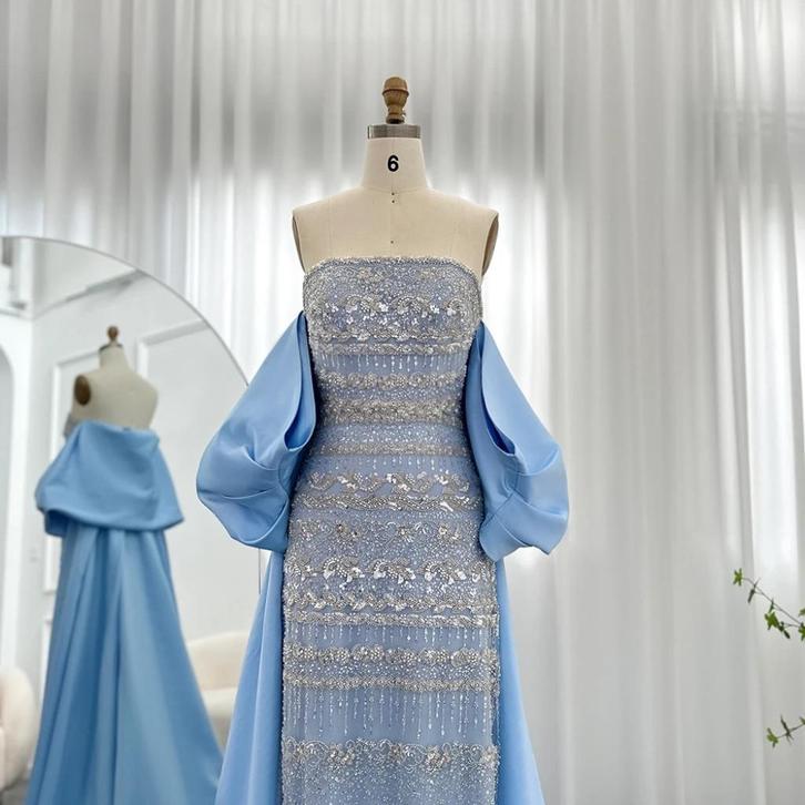 Galajurk feestjurk avondjurk cocktailjurk 36, Kleding | Dames, Gelegenheidskleding, Zo goed als nieuw, Galajurk, Maat 36 (S), Blauw