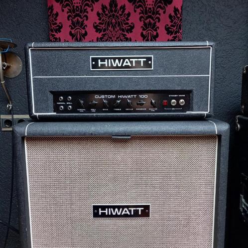Hiwatt DR103 Custom 100 versterker / head/ amp 1977 Hylight, Muziek en Instrumenten, Versterkers | Bas en Gitaar, Gebruikt, Gitaar
