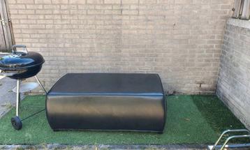 Lederen poef / hocker / salontafel beschikbaar voor biedingen