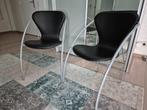 2 eetkamer stoelen vintage T.e.a.b., Huis en Inrichting, Stoelen, Ophalen, Gebruikt, Twee, Zwart