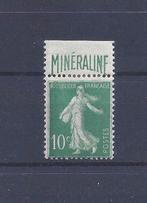 Frankrijk 1924 semeuse met reclame Mineraline ongebruikt, Ophalen of Verzenden, Postfris