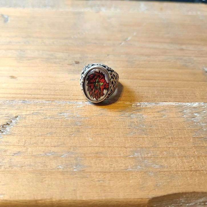 Marokkaanse Ring - Vlag & Atlas Leeuw - Maat 19mm, Sieraden, Tassen en Uiterlijk, Ringen, Nieuw, Verzenden