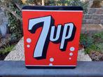 Emaille Reclamebord Bord 7Up +-1960 Canada, Verzamelen, Merken en Reclamevoorwerpen, Ophalen, Gebruikt, Reclamebord