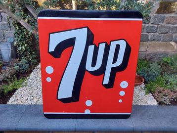 Emaille Reclamebord Bord 7Up +-1960 Canada beschikbaar voor biedingen