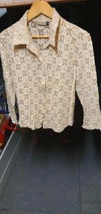EKSEPTION BEIGE/ECRU KANTEN BLOUSE MAAT M, Kleding | Dames, Blouses en Tunieken, Maat 38/40 (M), Beige, Nieuw, Ophalen of Verzenden