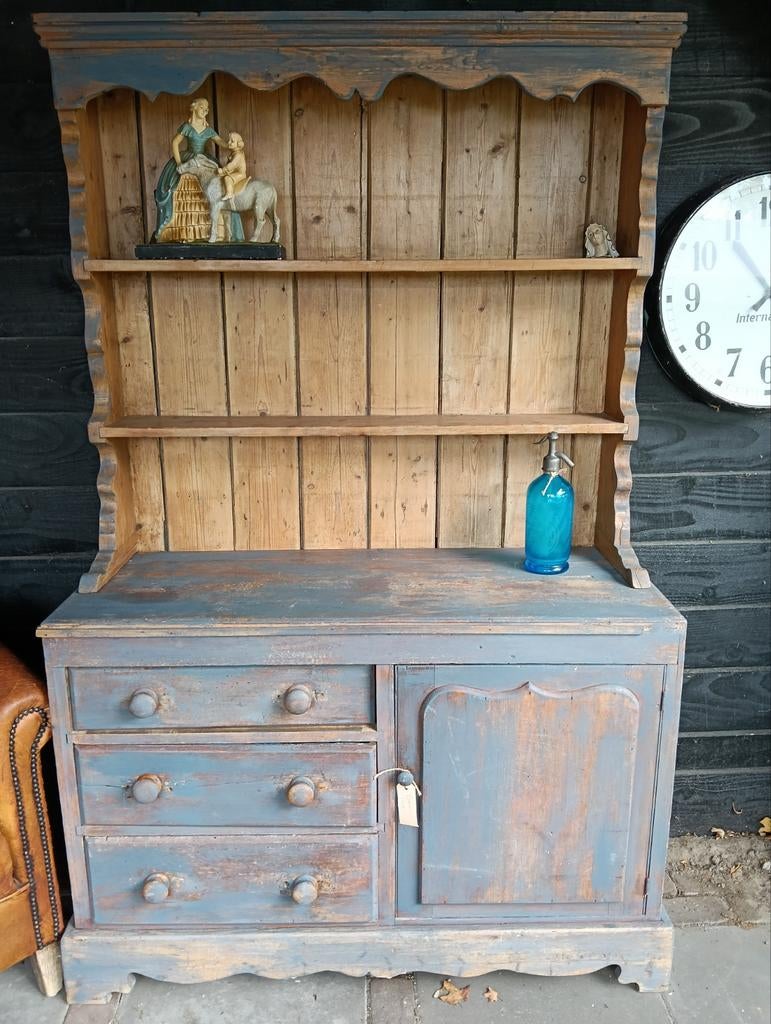 Houten Boerenkast / buffet kast, Antiek en Kunst, Curiosa en Brocante, Ophalen