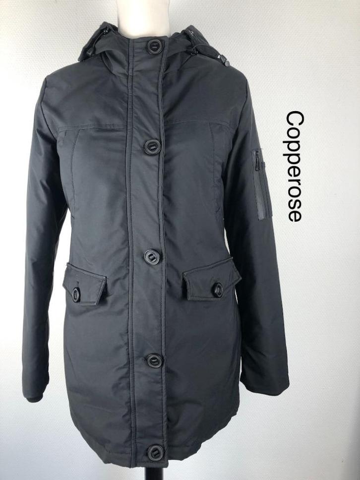 Copperose Winterjas  (mt: 36) 27,2/6972, Kleding | Dames, Jassen | Winter, Zo goed als nieuw, Maat 36 (S), Zwart, Ophalen of Verzenden