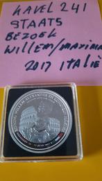 PENNING WILLEM ALEXANDER MAXIMA 2017 KAVEL 241, Postzegels en Munten, Munten | Nederland, Verzenden, Koningin Beatrix, Zilver