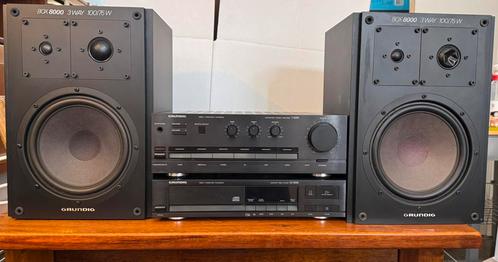 Grundig V 5200 receiver, CD 5200 en speakers BOX 800 set, Audio, Tv en Foto, Stereo-sets, Zo goed als nieuw, Speakers, Overige merken