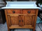 Antieke baby commode wastafel badkamermeubel marmer vintage, 50 tot 70 cm, Ophalen of Verzenden, 90 tot 105 cm, 100 cm of meer