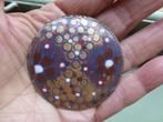Weense Broche Emaille in trant van Gustav Klimt, Sieraden, Tassen en Uiterlijk, Antieke sieraden, Verzenden, Overige materialen