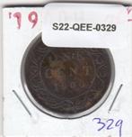 S22-QEE-0329 Canada 1 Cent FI 1900 KM7 H, Postzegels en Munten, Munten | Amerika, Losse munt, Verzenden, Noord-Amerika