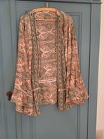 Anisa Kimono met gouden speld - One Size, Maat 38/40 (M), Bruin, Ophalen of Verzenden, Zo goed als nieuw