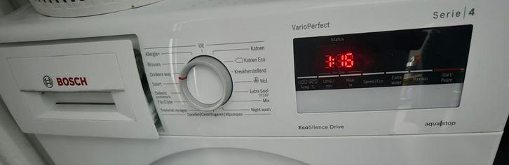 Bosch Varioperfect Serie 4 Wasmachine, Witgoed en Apparatuur, Wasmachines, Gebruikt, Voorlader, 6 tot 8 kg, 85 tot 90 cm, 1200 tot 1600 toeren