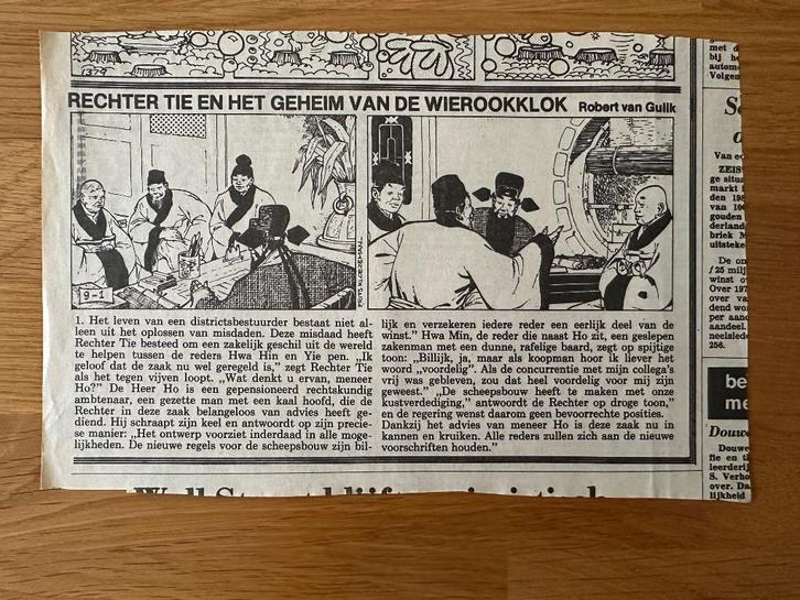 Rechter Tie krantenstrip nr. 9 – Algemeen Dagblad (1981), Verzamelen, Stripfiguren, Ophalen