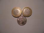 3 munten Marokko 10,1 dirham 1995/2022, Ophalen of Verzenden, Overige landen, Setje