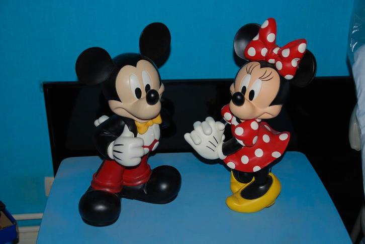 grote beelden Disney Mickey & Minnie Mouse  - "big fig", Verzamelen, Disney, Zo goed als nieuw, Beeldje of Figuurtje, Mickey Mouse