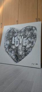 Schilderij 1.00 x 1.00 met dikke opdruk, Boeken, Ophalen, Zo goed als nieuw, Schilder- en Tekenkunst