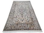 Handmade Persian wool Keshan carpet medallion 148x238cm, Persian Perzisch vintage oosters hype, Crème, 100 tot 150 cm, 200 cm of meer