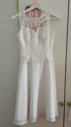 Rosera evening Witte jurk kant bruid bruidsmeisje maat 34, Ophalen of Verzenden, Gedragen, Wit, Trouwjurk