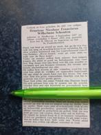 Bidprentje Eindhoven Henricus Schouten 1937 1955, Ophalen, Bidprentje