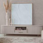 Tv Meubel Corbetta| Stone finish | 2 Deurs | 1 Lade | 185 cm, 150 tot 200 cm, Ophalen of Verzenden, Zo goed als nieuw, Minder dan 100 cm