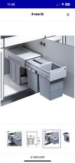 Hailo Tandem de Luxe Inbouw Prullenbak - 2 x 15L NIEUW, Ophalen, Zo goed als nieuw