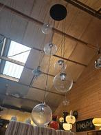 Vintage vide hanglampen op maat, glazen bollen, Gebruikt, Vintage, Ophalen of Verzenden, Glas