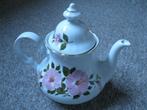 Theepot jaren 80/90 met bloemmotief, Overige materialen, Overige typen, Nieuw, Ophalen of Verzenden