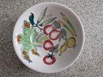 Vintage schaal met groente motief, Huis en Inrichting, Keuken | Servies, Verzenden, Overige stijlen, Glas, Schaal of Schalen