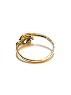 14k gouden ring met een zirkonia, 18 tot 19, -, -, Ophalen of Verzenden