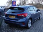 Ford Focus 1.0 EcoBoost 125PK Titanium AUTOMAAT | NAVI | ECC, Auto's, Stof, Gebruikt, Euro 6, Blauw