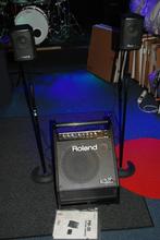 Roland Monitor systeem met twee satelliet speakers PM30, Gebruikt, Ophalen of Verzenden, Drums of Percussie