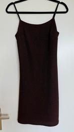 Wijnroze glitter jurk xs s, Ophalen, Zo goed als nieuw, Maat 34 (XS) of kleiner, Boven de knie