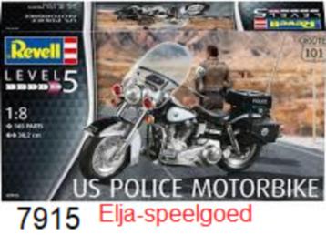 Revell 7915 Us Police Moterbike 1:8 Modelbouw motor