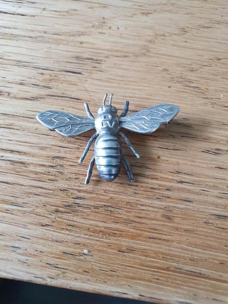Zilveren bij Greifen-Kunst, Sieraden, Tassen en Uiterlijk, Broches, Zo goed als nieuw, Zilver, Zilver, Minder dan 4 cm, Ophalen of Verzenden