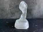 Art Deco Glazen Beeld - Vrouw met Shell, Antiek en Kunst, Ophalen of Verzenden