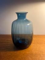 Vaas donkerblauw, Blauw, Ophalen of Verzenden, Minder dan 50 cm, Glas