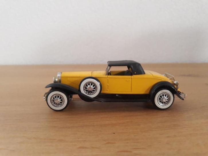   Solido auto Duesenberg Spider 1930 schaalmodel met doos, Hobby en Vrije tijd, Modelbouw | Auto's en Voertuigen, Nieuw, Auto